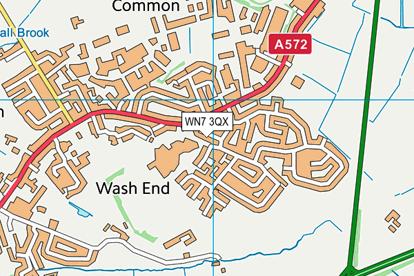 WN7 3QX map - OS VectorMap District (Ordnance Survey)
