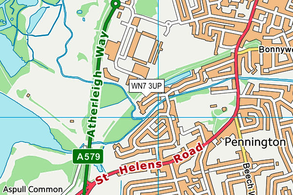 WN7 3UP map - OS VectorMap District (Ordnance Survey)