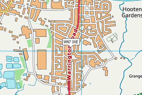 WN7 3XE map - OS VectorMap District (Ordnance Survey)