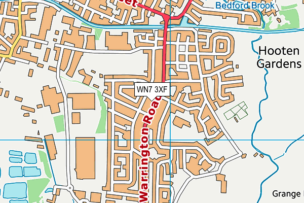 WN7 3XF map - OS VectorMap District (Ordnance Survey)
