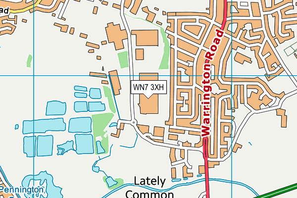 WN7 3XH map - OS VectorMap District (Ordnance Survey)