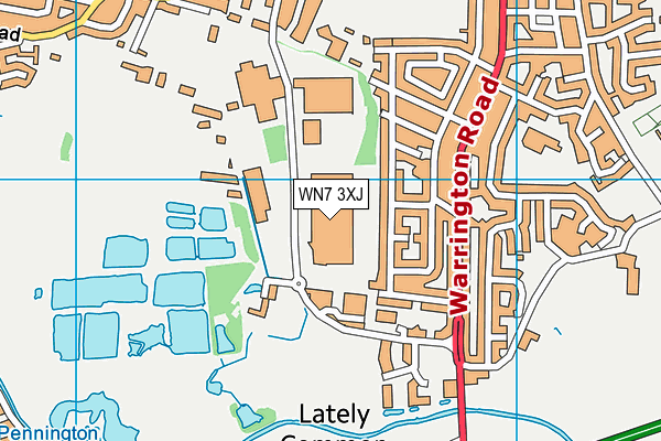 WN7 3XJ map - OS VectorMap District (Ordnance Survey)