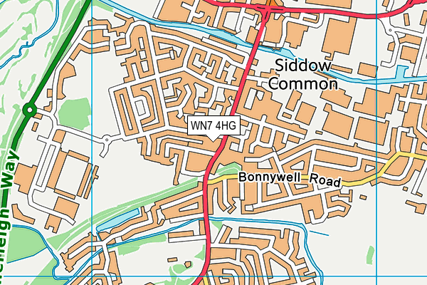 WN7 4HG map - OS VectorMap District (Ordnance Survey)