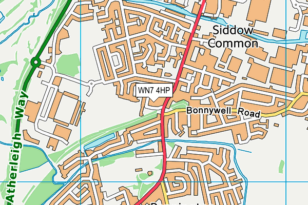 WN7 4HP map - OS VectorMap District (Ordnance Survey)