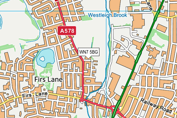 WN7 5BG map - OS VectorMap District (Ordnance Survey)