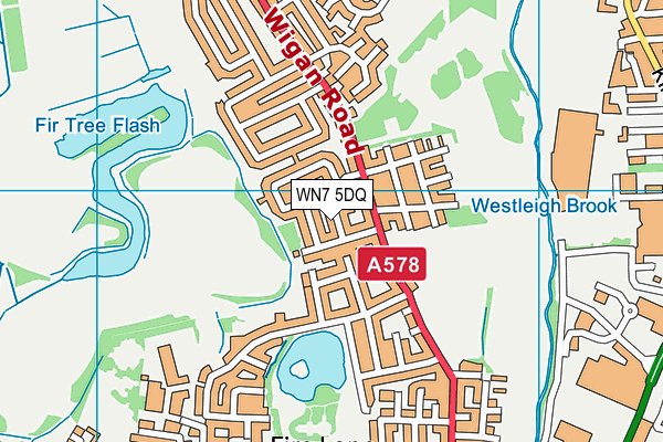 WN7 5DQ map - OS VectorMap District (Ordnance Survey)