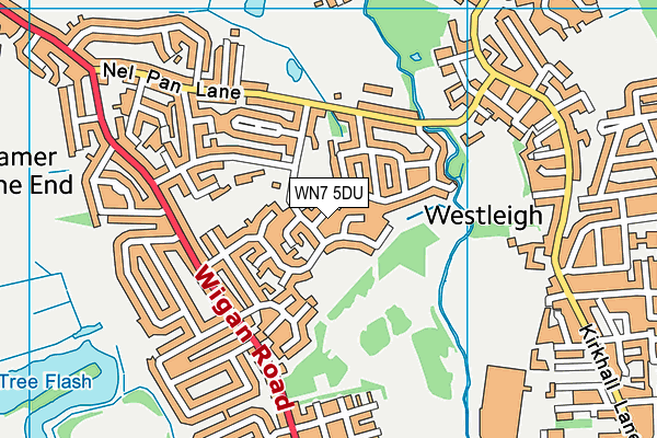 WN7 5DU map - OS VectorMap District (Ordnance Survey)