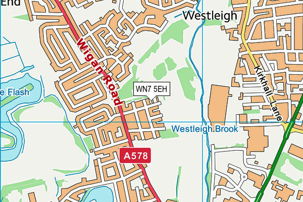 WN7 5EH map - OS VectorMap District (Ordnance Survey)