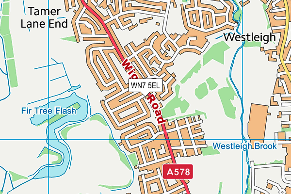 WN7 5EL map - OS VectorMap District (Ordnance Survey)
