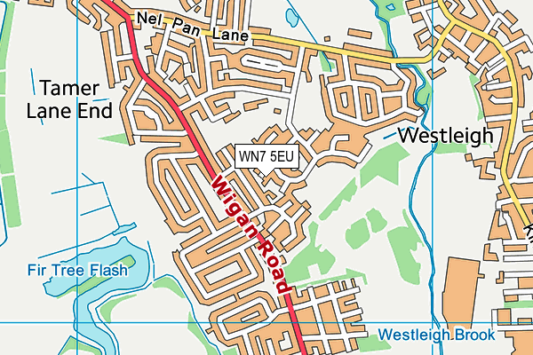 WN7 5EU map - OS VectorMap District (Ordnance Survey)