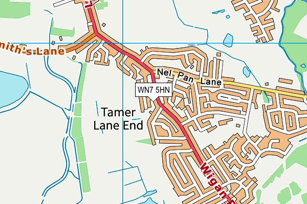 WN7 5HN map - OS VectorMap District (Ordnance Survey)