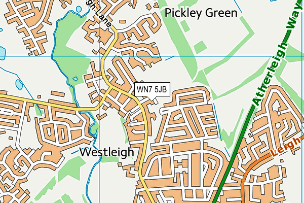 WN7 5JB map - OS VectorMap District (Ordnance Survey)