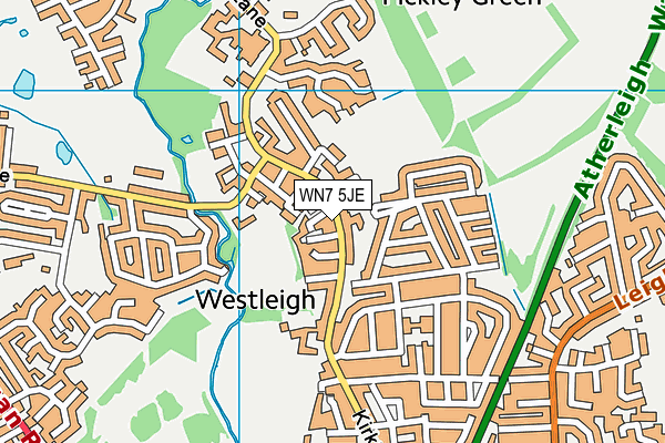 WN7 5JE map - OS VectorMap District (Ordnance Survey)