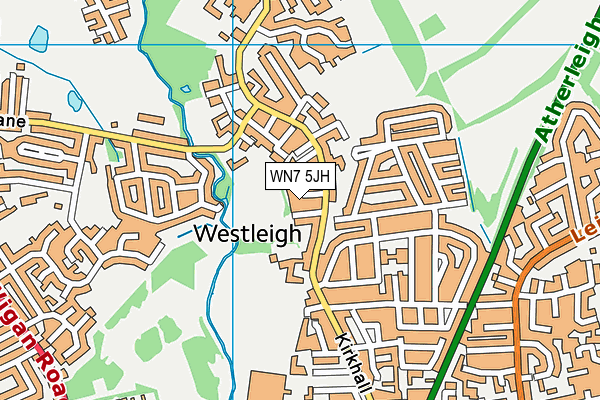 WN7 5JH map - OS VectorMap District (Ordnance Survey)
