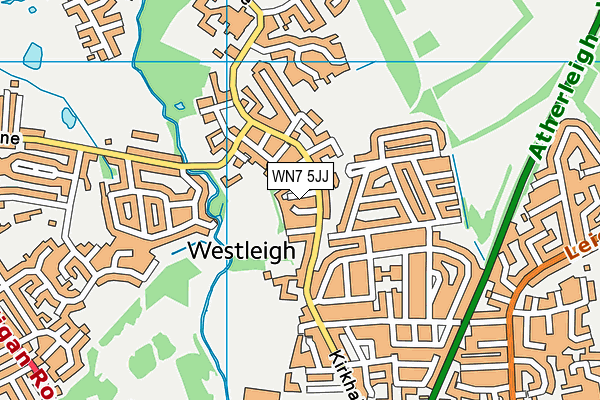 WN7 5JJ map - OS VectorMap District (Ordnance Survey)