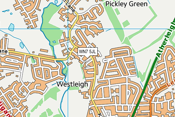 WN7 5JL map - OS VectorMap District (Ordnance Survey)