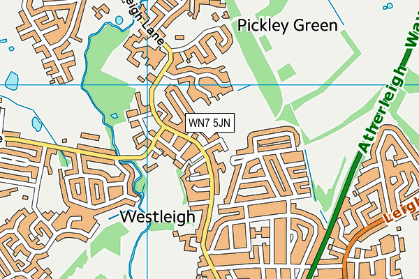 Westleigh St Paul's CofE Primary School map (WN7 5JN) - OS VectorMap District (Ordnance Survey)