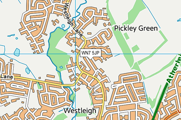 WN7 5JP map - OS VectorMap District (Ordnance Survey)