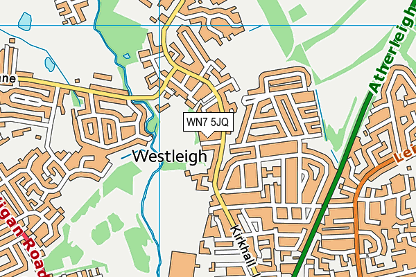 WN7 5JQ map - OS VectorMap District (Ordnance Survey)