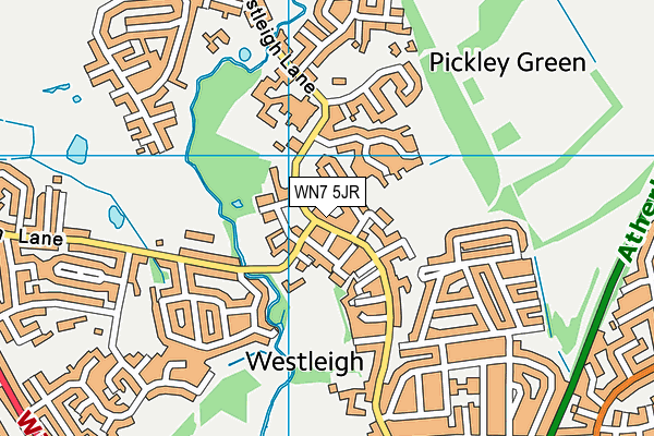 WN7 5JR map - OS VectorMap District (Ordnance Survey)