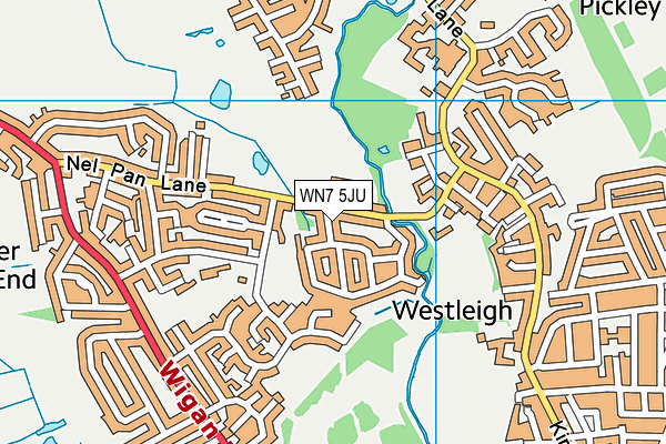 WN7 5JU map - OS VectorMap District (Ordnance Survey)