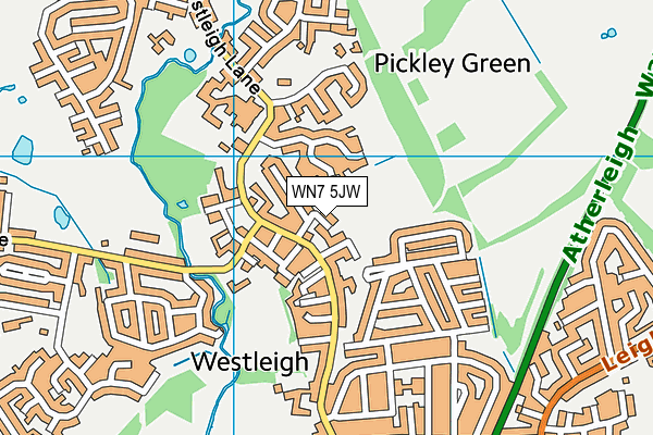 WN7 5JW map - OS VectorMap District (Ordnance Survey)