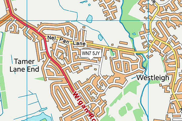 Newton Westpark Primary School map (WN7 5JY) - OS VectorMap District (Ordnance Survey)