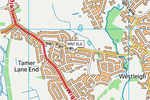WN7 5LA map - OS VectorMap District (Ordnance Survey)