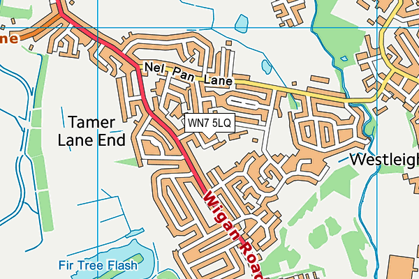 WN7 5LQ map - OS VectorMap District (Ordnance Survey)
