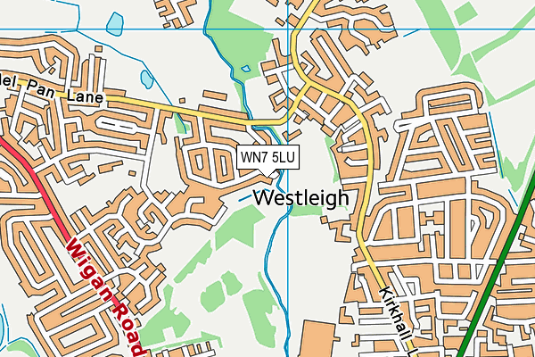 WN7 5LU map - OS VectorMap District (Ordnance Survey)