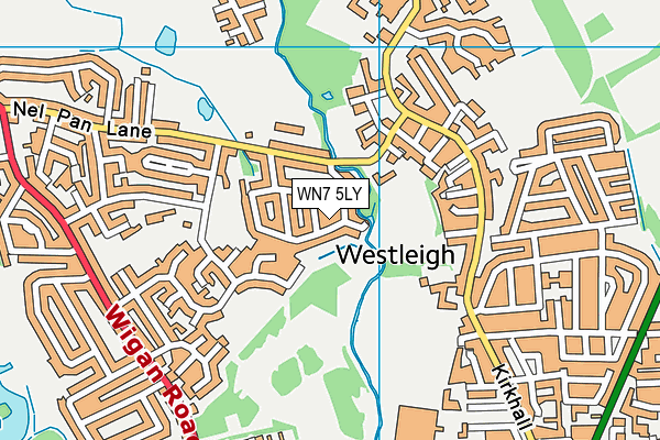 WN7 5LY map - OS VectorMap District (Ordnance Survey)