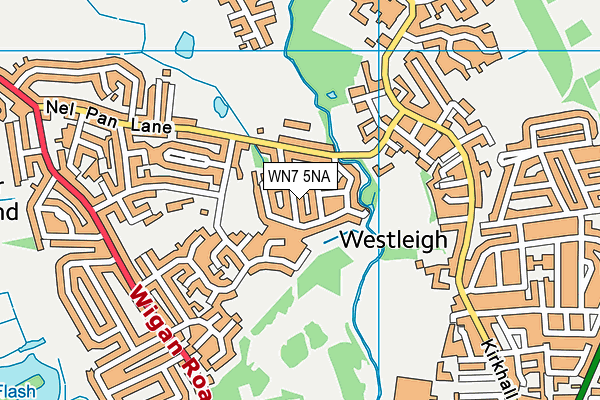 WN7 5NA map - OS VectorMap District (Ordnance Survey)