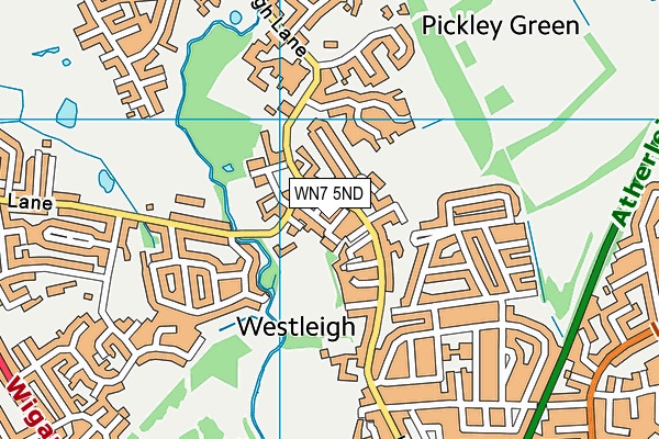 WN7 5ND map - OS VectorMap District (Ordnance Survey)