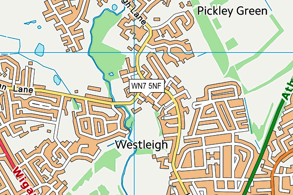 WN7 5NF map - OS VectorMap District (Ordnance Survey)
