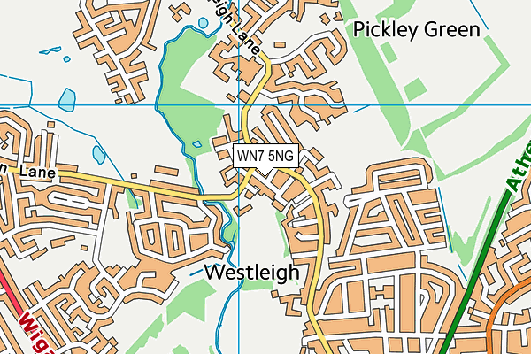WN7 5NG map - OS VectorMap District (Ordnance Survey)