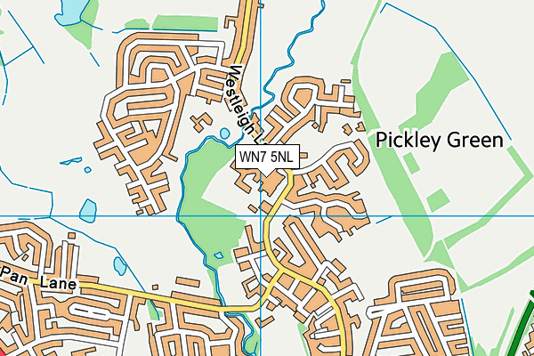 The Westleigh School map (WN7 5NL) - OS VectorMap District (Ordnance Survey)