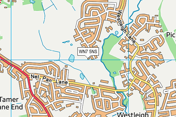 WN7 5NS map - OS VectorMap District (Ordnance Survey)