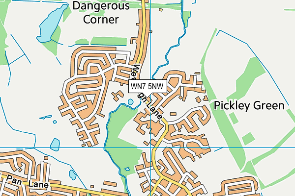 WN7 5NW map - OS VectorMap District (Ordnance Survey)