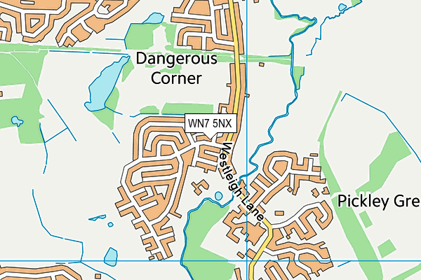 WN7 5NX map - OS VectorMap District (Ordnance Survey)