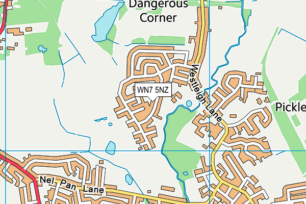 WN7 5NZ map - OS VectorMap District (Ordnance Survey)