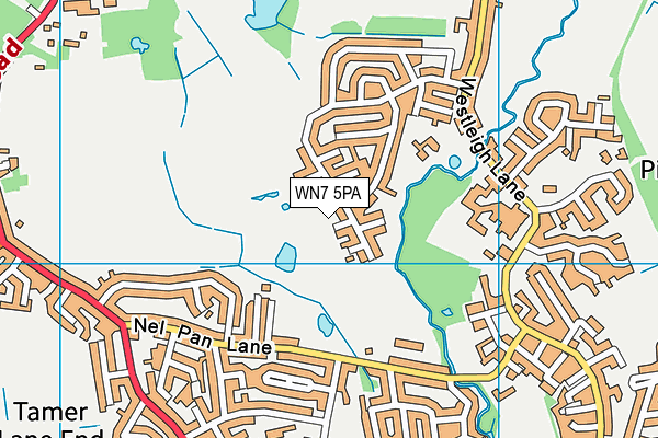 WN7 5PA map - OS VectorMap District (Ordnance Survey)