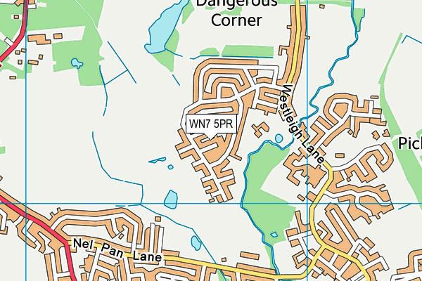 WN7 5PR map - OS VectorMap District (Ordnance Survey)
