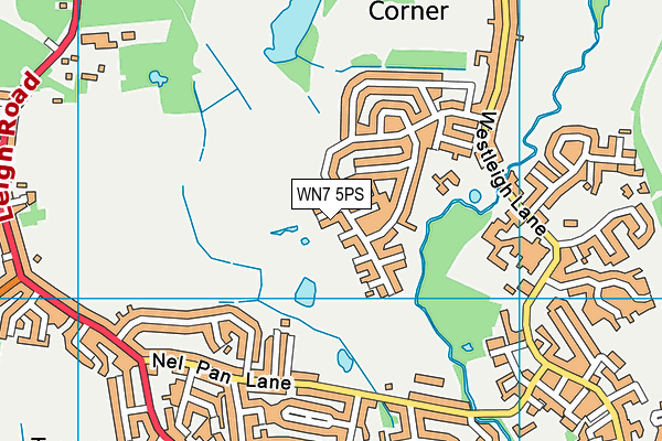 WN7 5PS map - OS VectorMap District (Ordnance Survey)