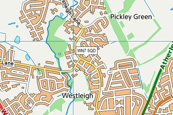 WN7 5QD map - OS VectorMap District (Ordnance Survey)