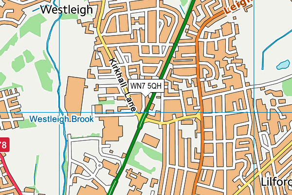 WN7 5QH map - OS VectorMap District (Ordnance Survey)