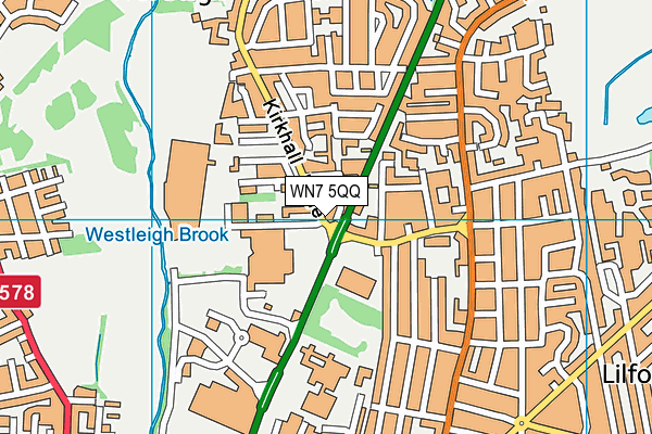 WN7 5QQ map - OS VectorMap District (Ordnance Survey)