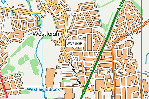 WN7 5QR map - OS VectorMap District (Ordnance Survey)