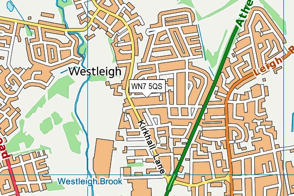 WN7 5QS map - OS VectorMap District (Ordnance Survey)