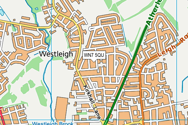 WN7 5QU map - OS VectorMap District (Ordnance Survey)