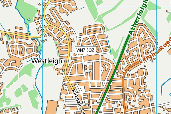 WN7 5QZ map - OS VectorMap District (Ordnance Survey)